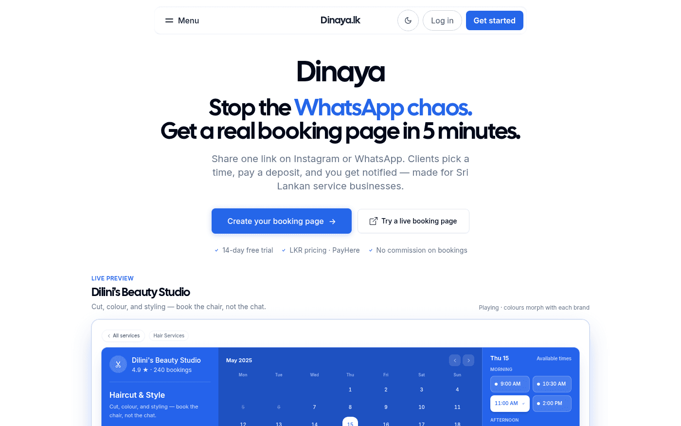 Dinaya product preview